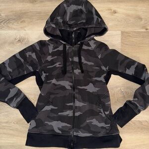 Women's Athleta Camo Zip Hoodie Jacket